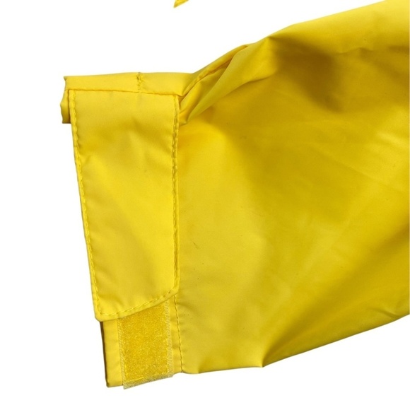 COLUMBIA Women's Jacket Rain Hooded Packable Yellow Size M - Picture 4 of 10
